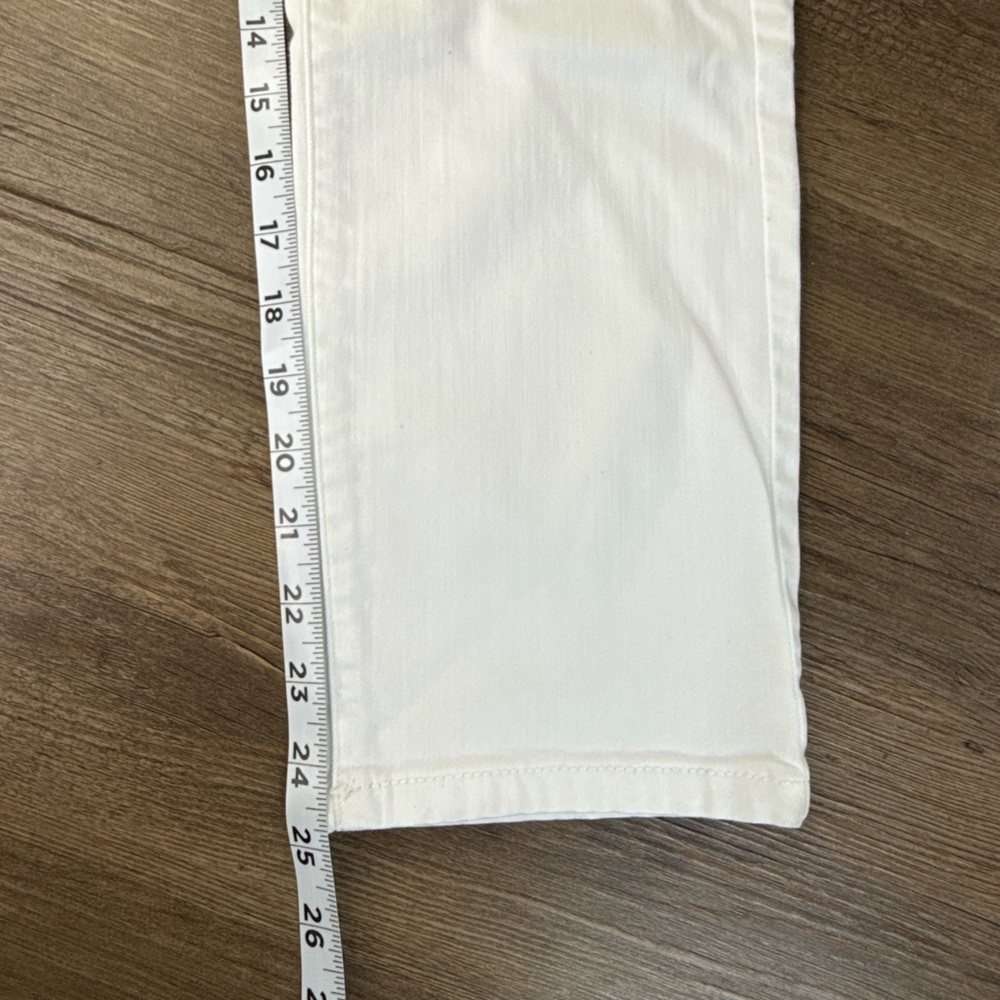 J. Jill Authentic Fit Slim Ankle, White Denim Jeans, size 10P - Picture 8 of 10